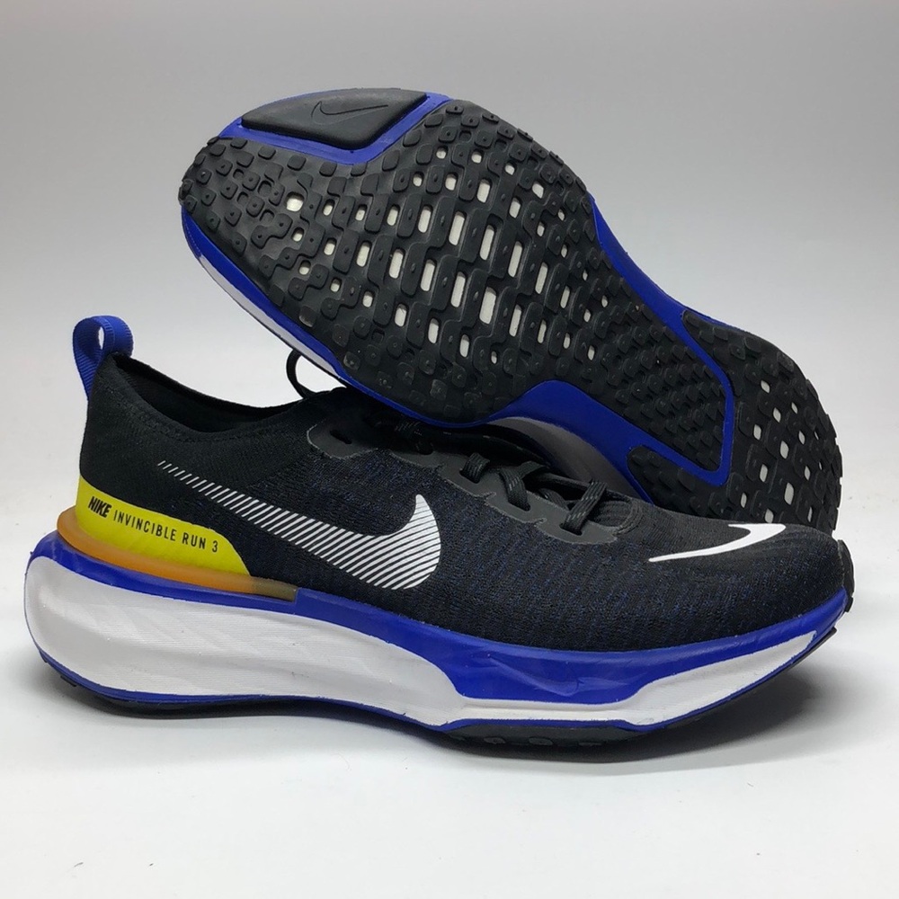 Mens ZoomX Invincible RN FK 3 Black/White/Yellow/Blue DR2615-003 NWOB